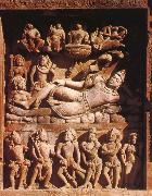 unknow artist Vishnu op Ananta,Vishnu-tempel,Deogarh USA oil painting artist